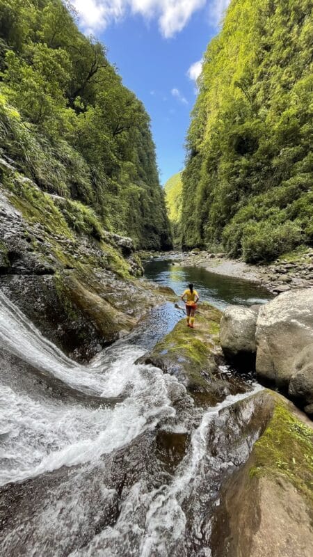 Cascade du Bras Sec | Takamaka | Randonnée très difficile | Rivière des Marsouins | île de La Réunion